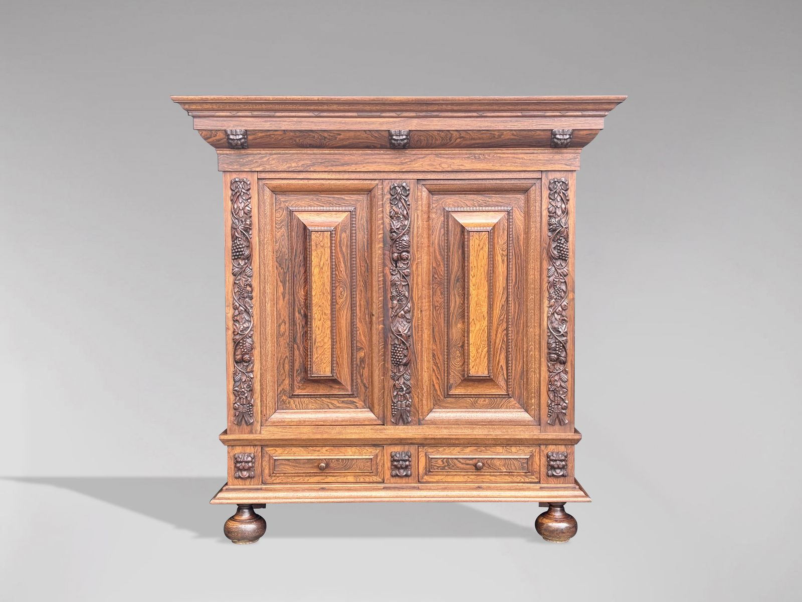 19th Century Dutch Rosewood Renaissance Cabinet photo furniture