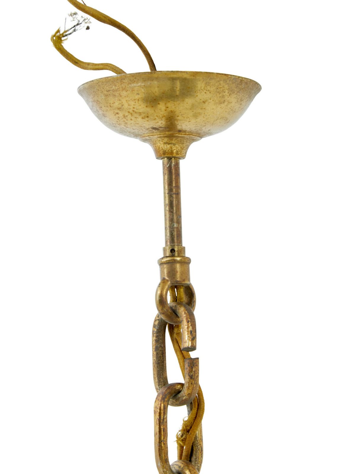 Large Early 20th Century 8 Arm Brass Chandelier photo furniture