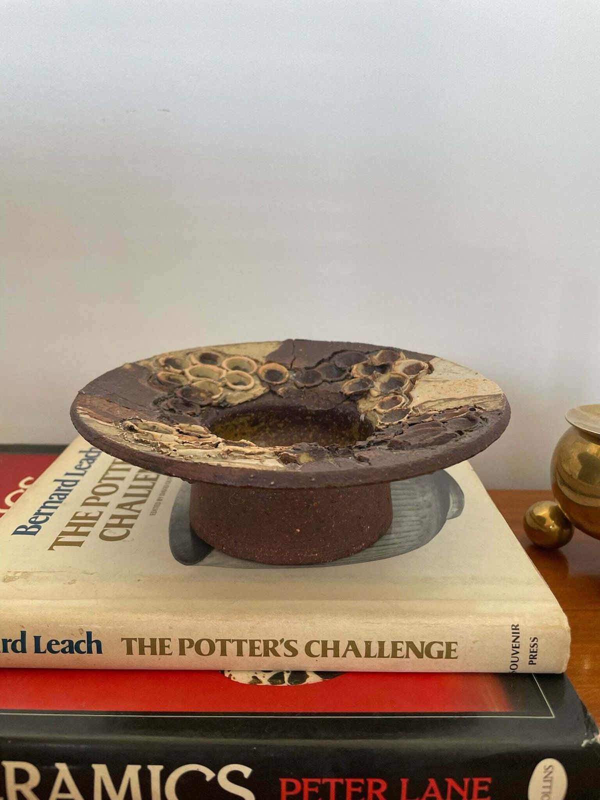 Danish Key Tray / Bowl By Artist Bodil Marie Nielsen 1970s Brutalist Piece photo furniture