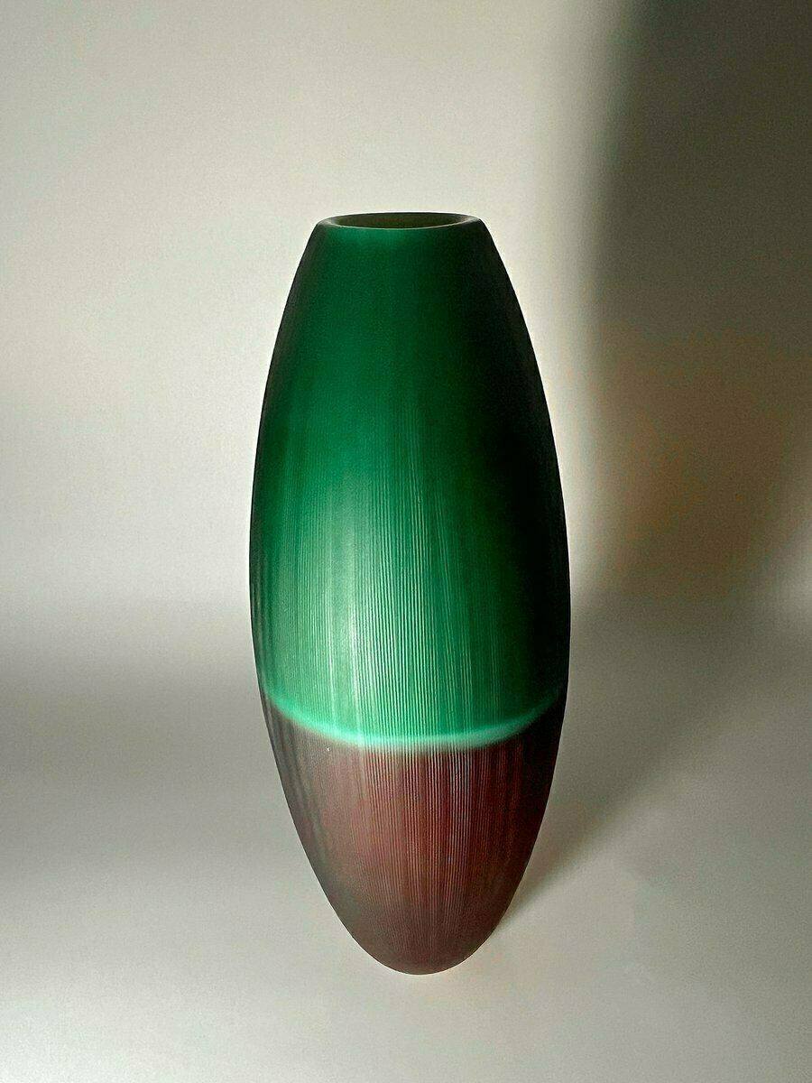 Inciso Murano Glass Vase By Antonio Da Ros For Cenedese photo furniture