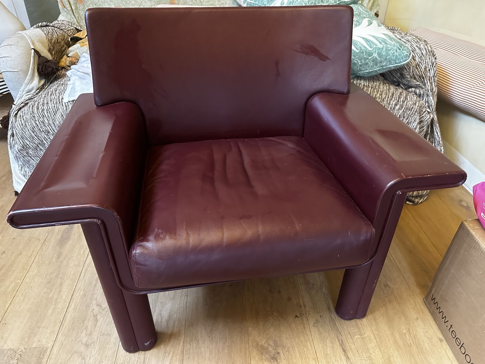 Vintage Cornelia Leather Armchair By Tobia & Afra Scarpa For Meritalia
