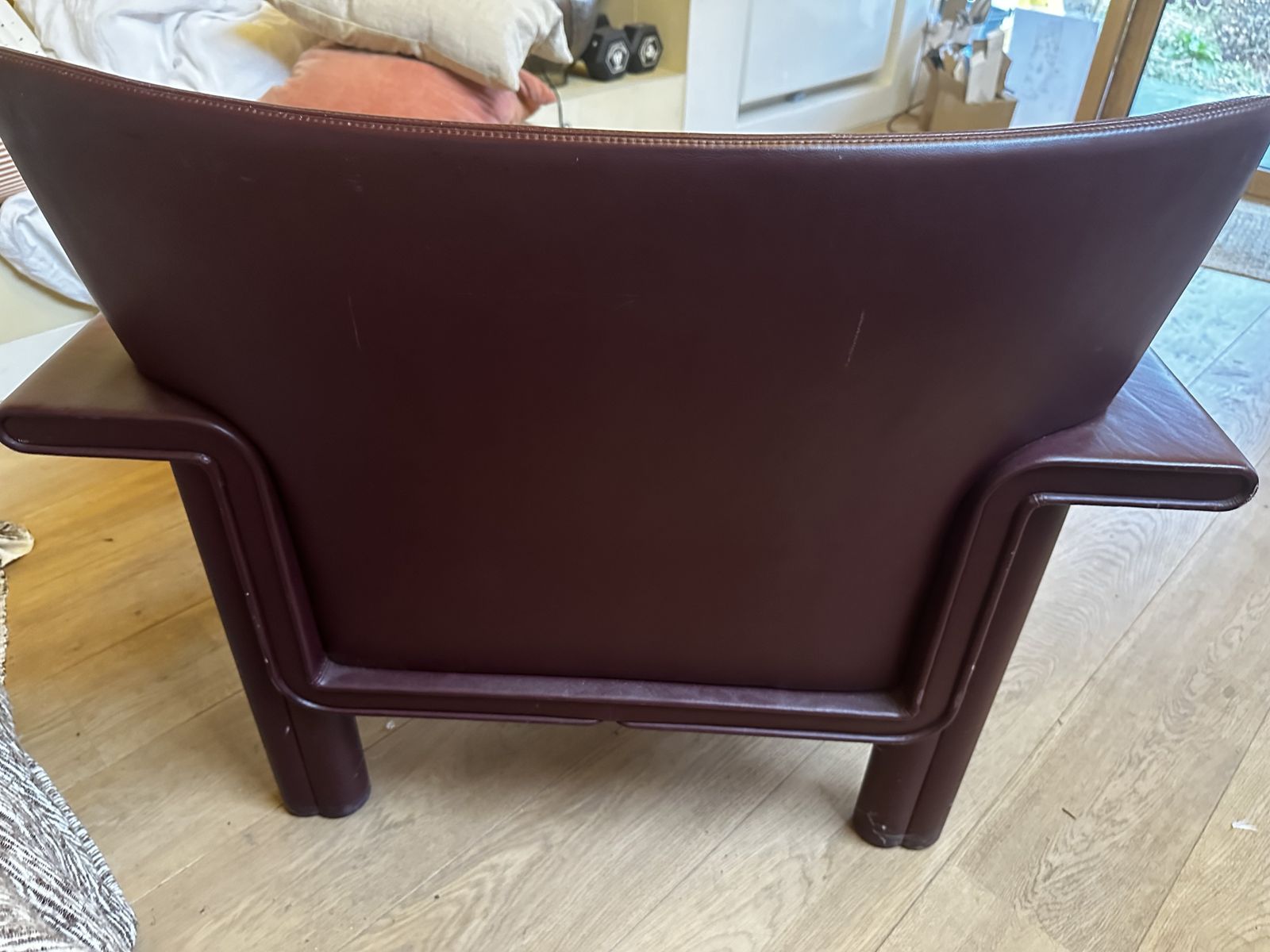 Vintage Cornelia Leather Armchair By Tobia & Afra Scarpa For Meritalia photo for sale