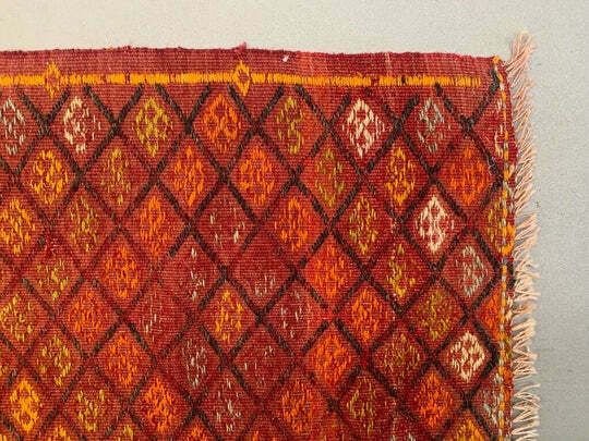 Vintage Turkish Mini Kilim 99x52 Cm Wool Small Kelim Runner, Shabby Chic photo vinterior