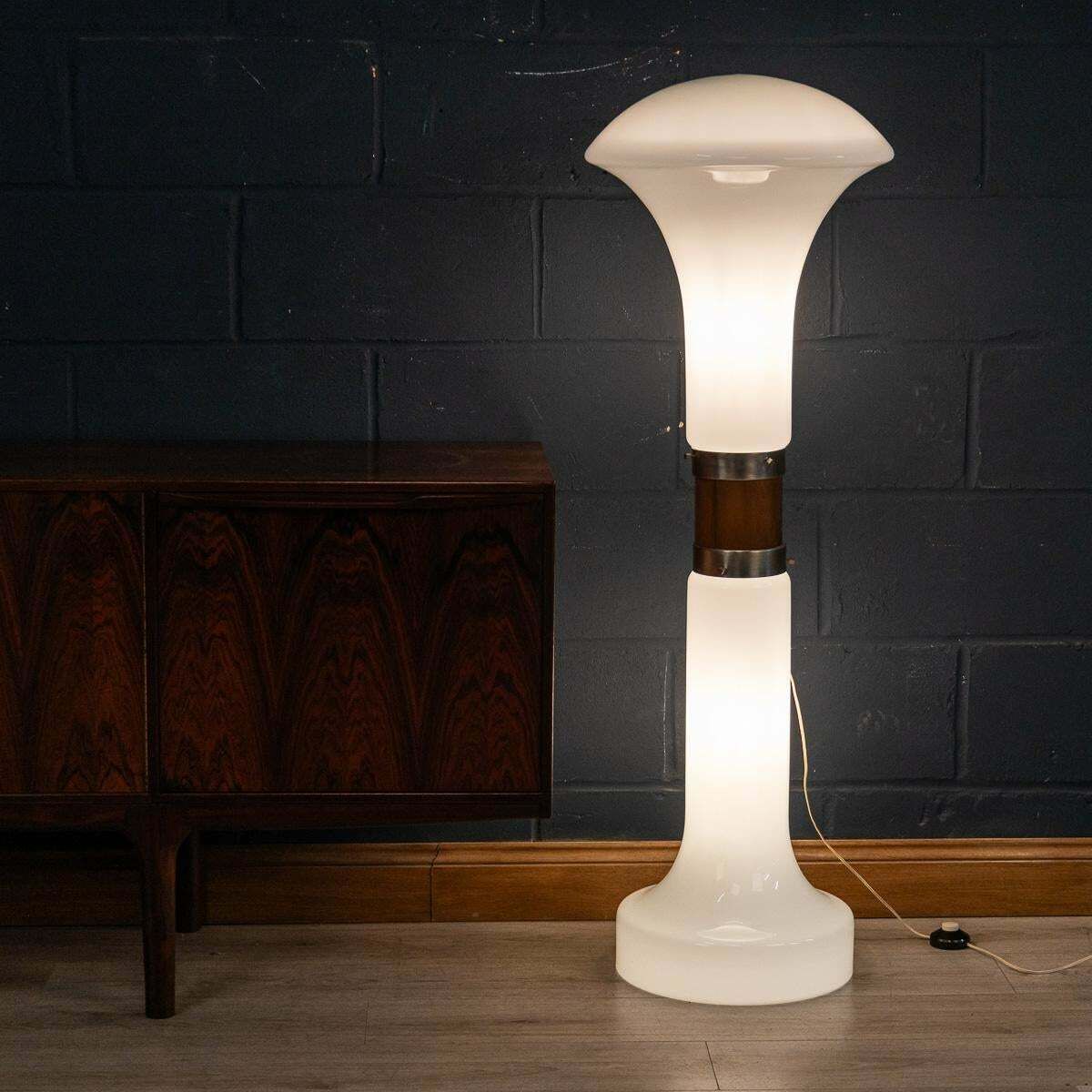 20th Century Italian Table / Floor Lamp By Carlo Nason For Mazzega C.1970 photo Lighting