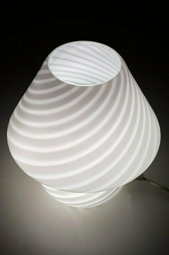 Swirl Mushroom Table Lamp In Murano Glass By Paolo Venini photo furniture