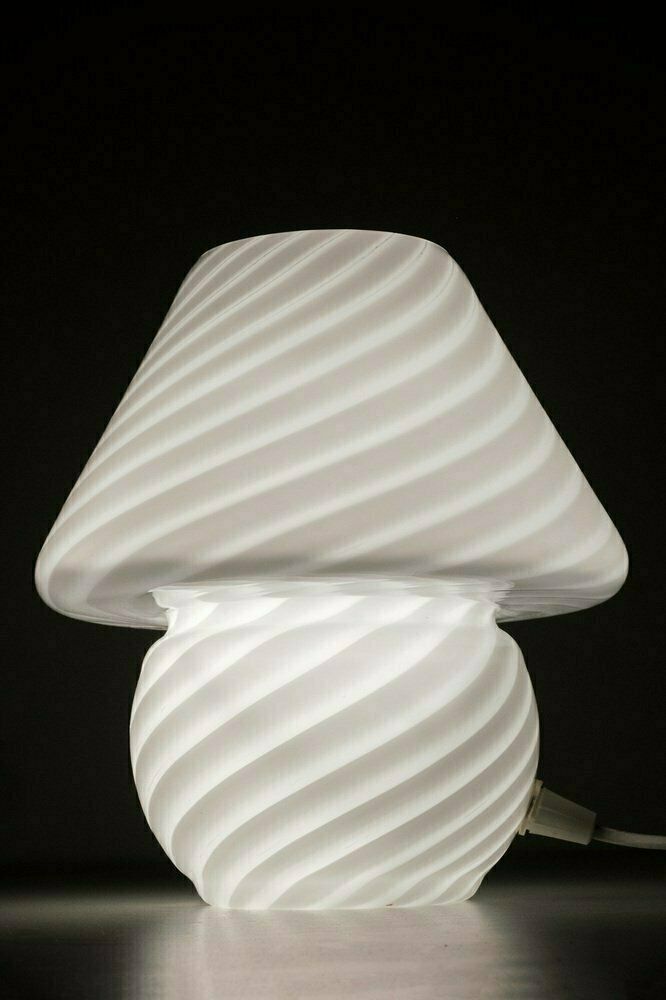 Swirl Mushroom Table Lamp In Murano Glass By Paolo Venini photo Lighting