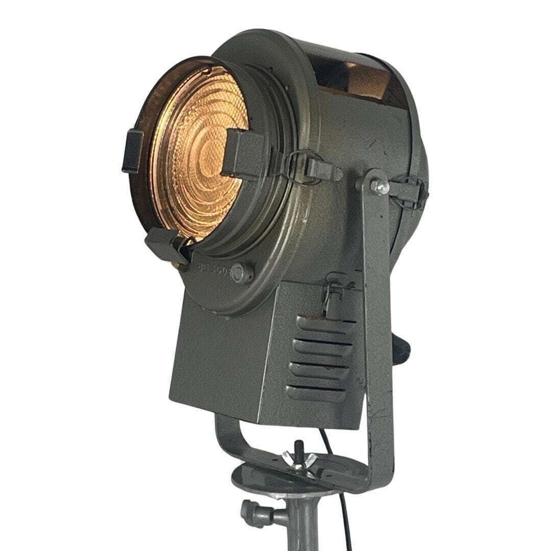 A.E. Cremer   1950's   Studio Lamp / Spotlight   Green   On Original Metal Tripod   Fully Original And Rewired   Made In France photo furniture