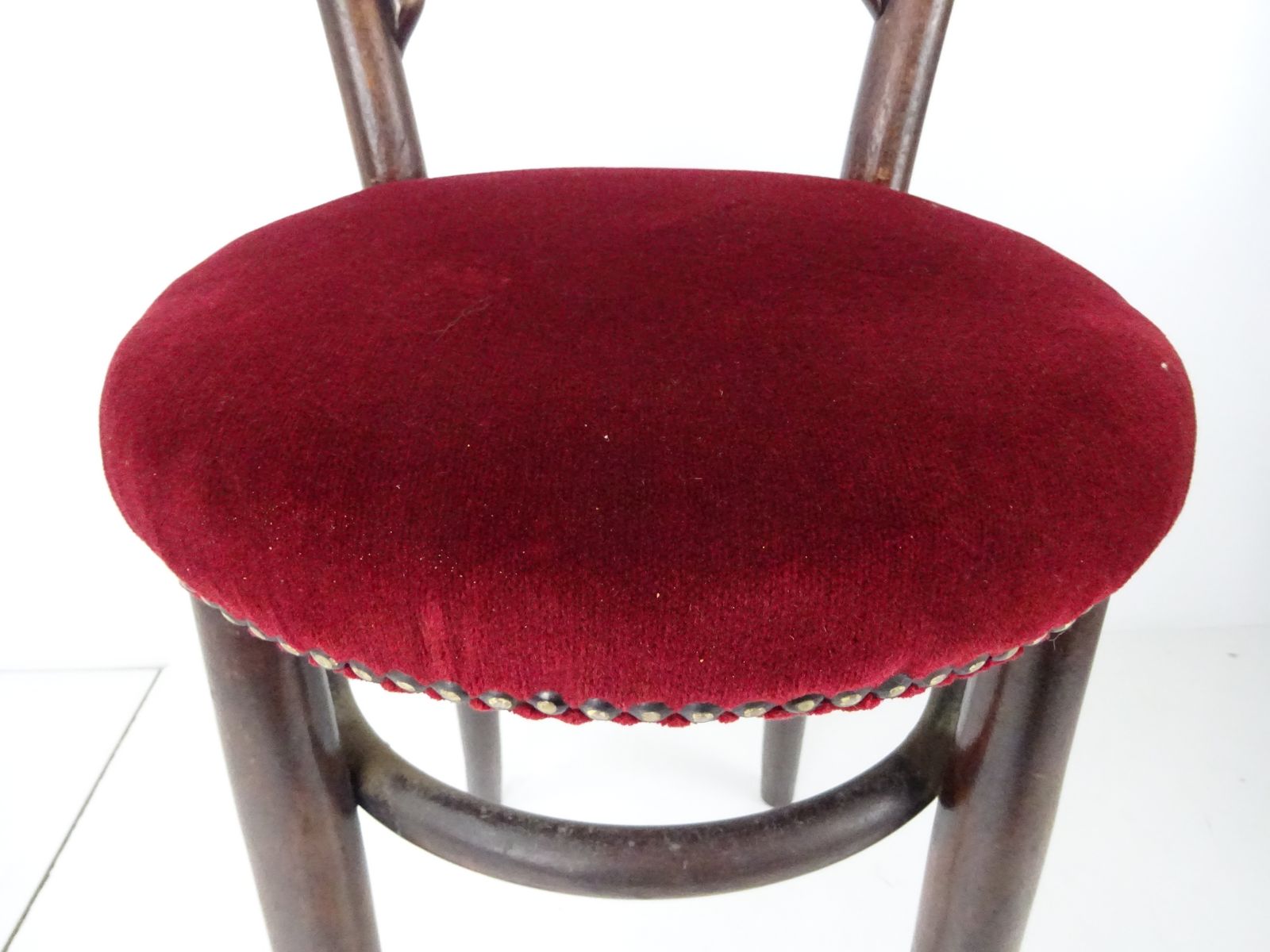 Upholstered Thonet Style High Bentwood Bistro Chair/Barstool photo buy