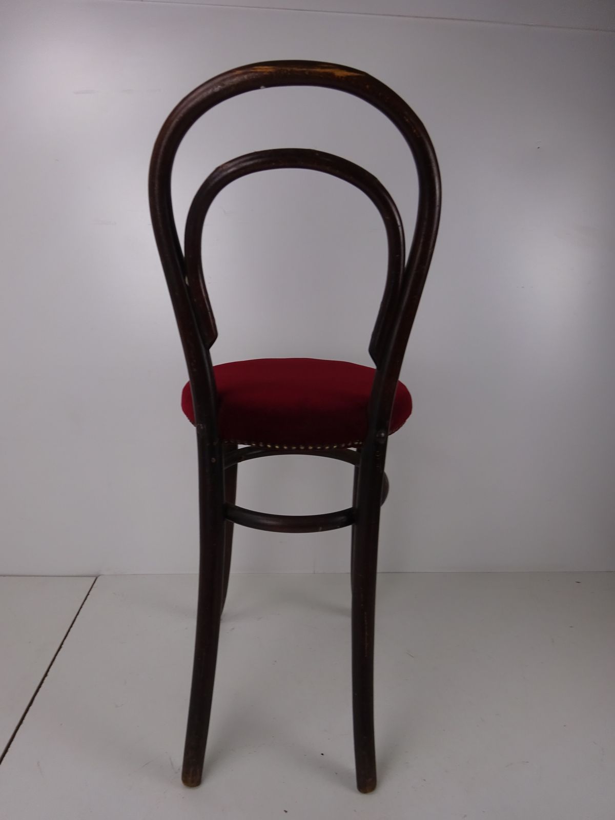 Upholstered Thonet Style High Bentwood Bistro Chair/Barstool photo Furniture