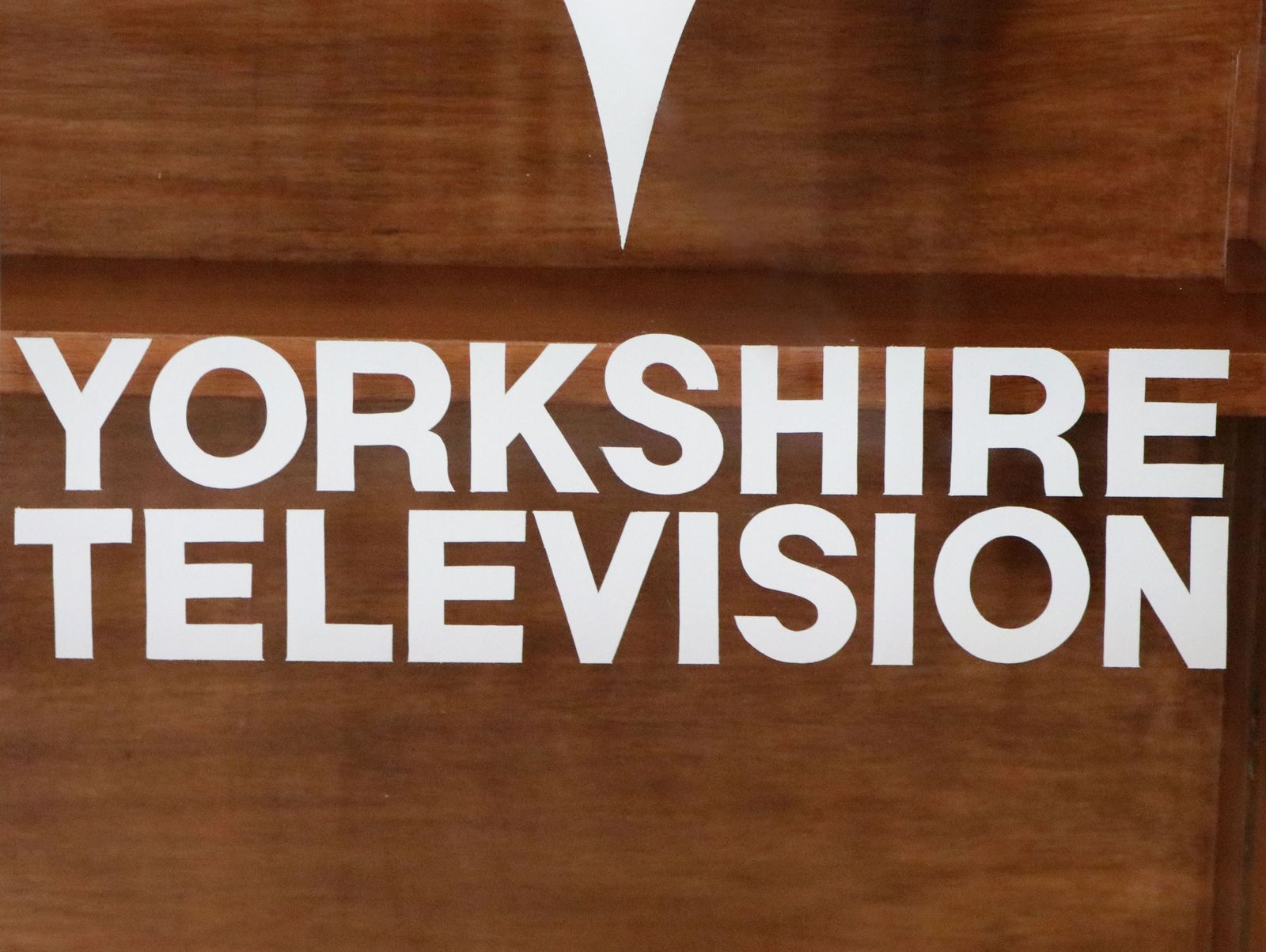 photo vintage A  Mid Century Retro Style Display Cabinet By Cresta, Sign Written Yorkshire Television.