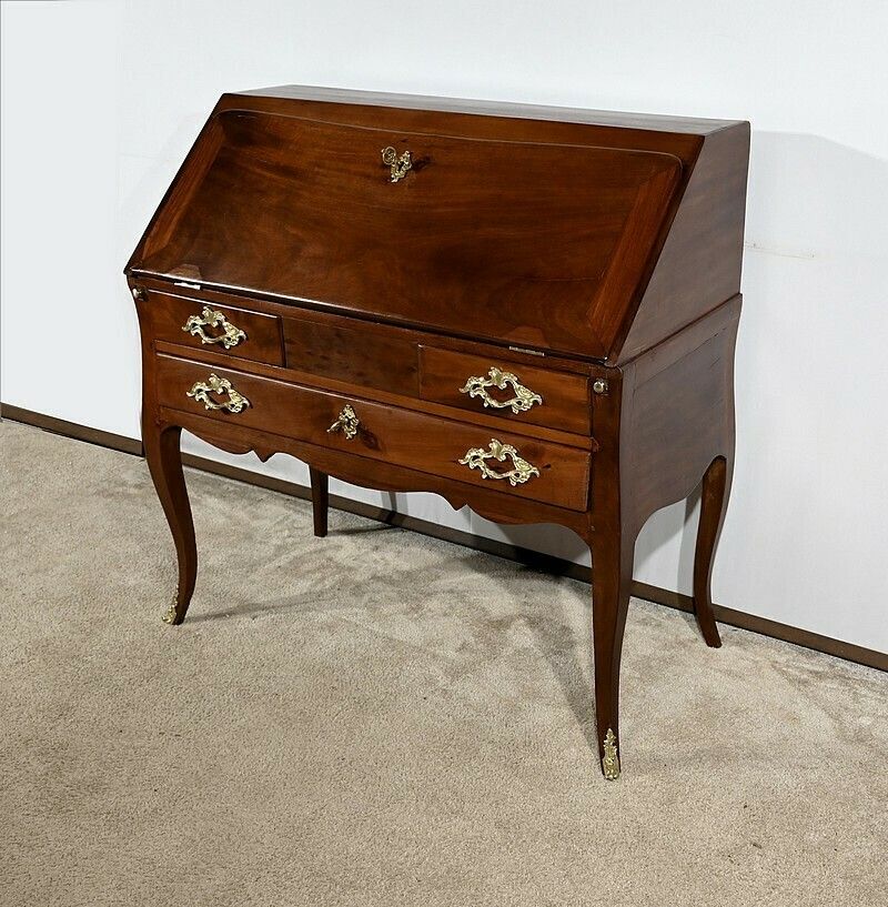 Small Port Desk In Cuban Mahogany, Louis XV – 18th Century