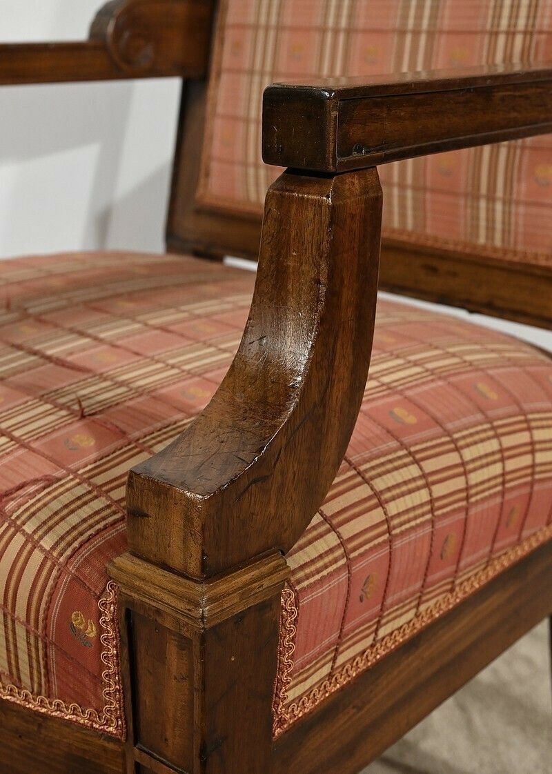 photo buy Solid Mahogany Armchair, Directoire Period – Early 19th Century