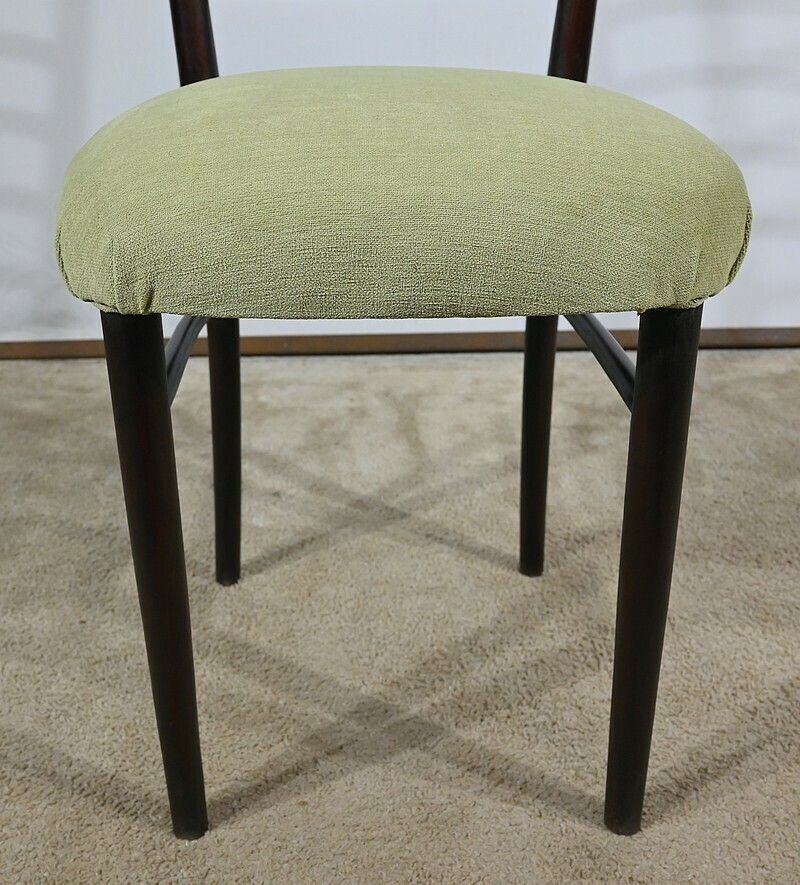Furniture Suite Of 4 Scandinavian Chairs In Stained Wood – 1960 photo