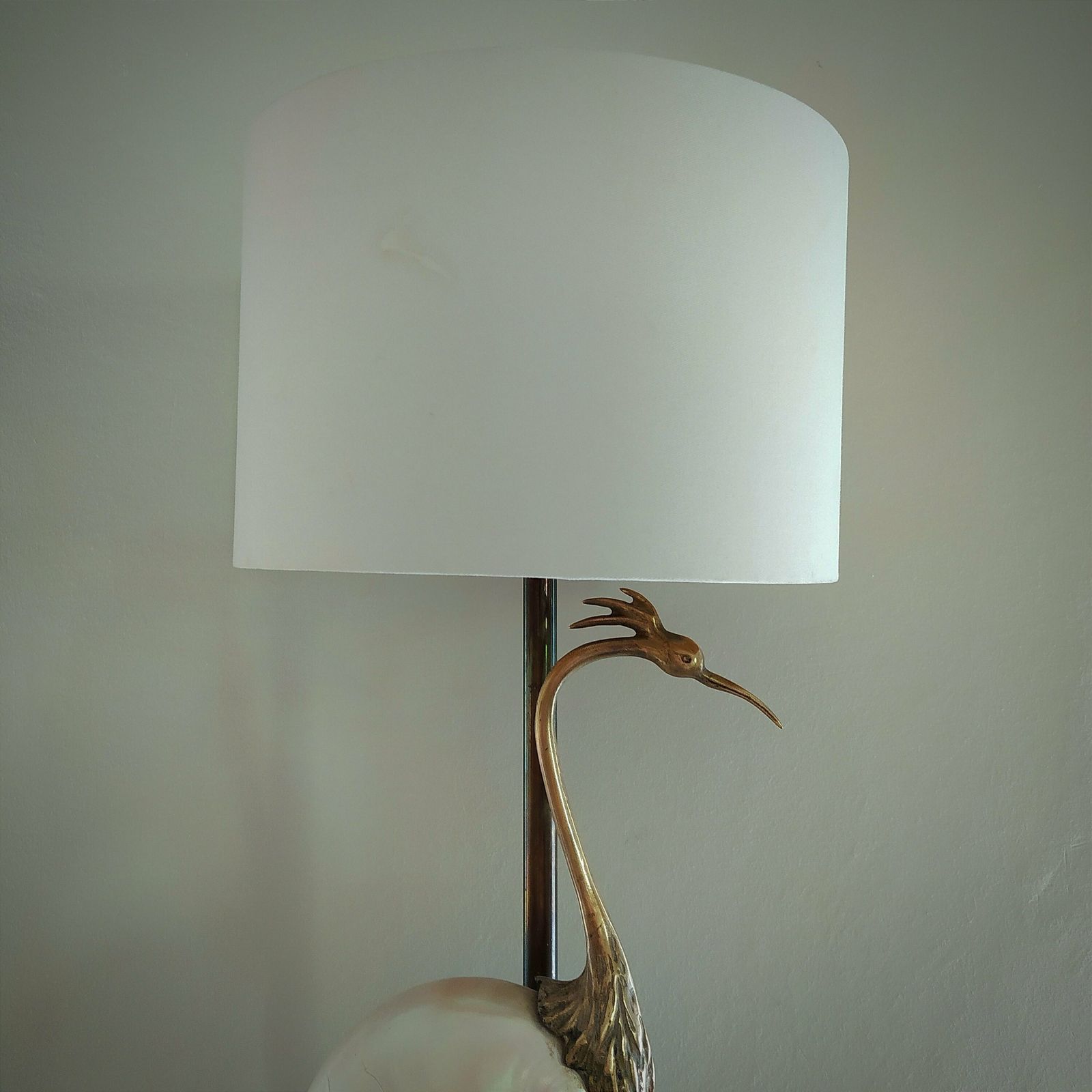 Nautilus Seashell Table Lamp., Modernist photo furniture