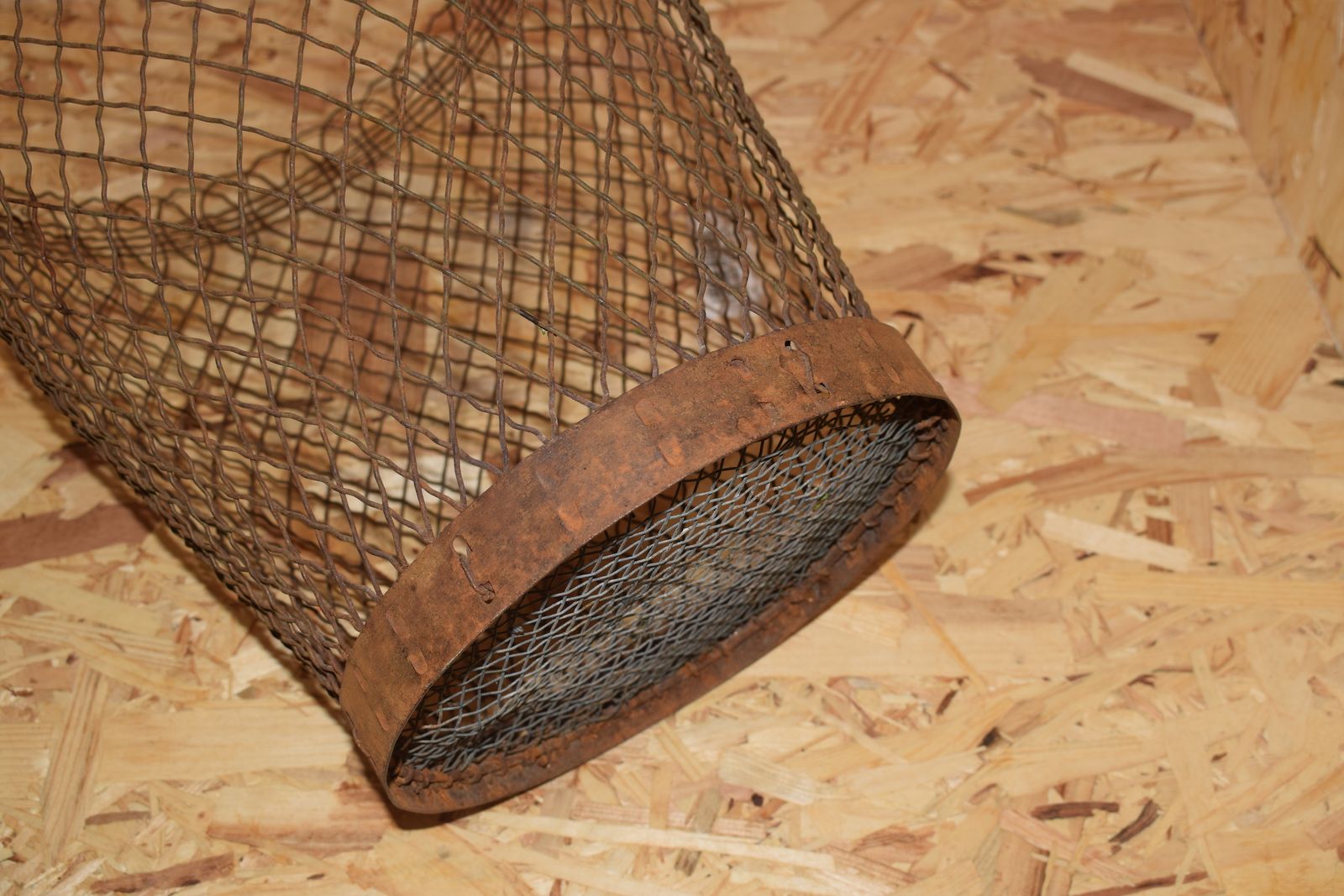 A French Metal Basket From The 1920s photo furniture