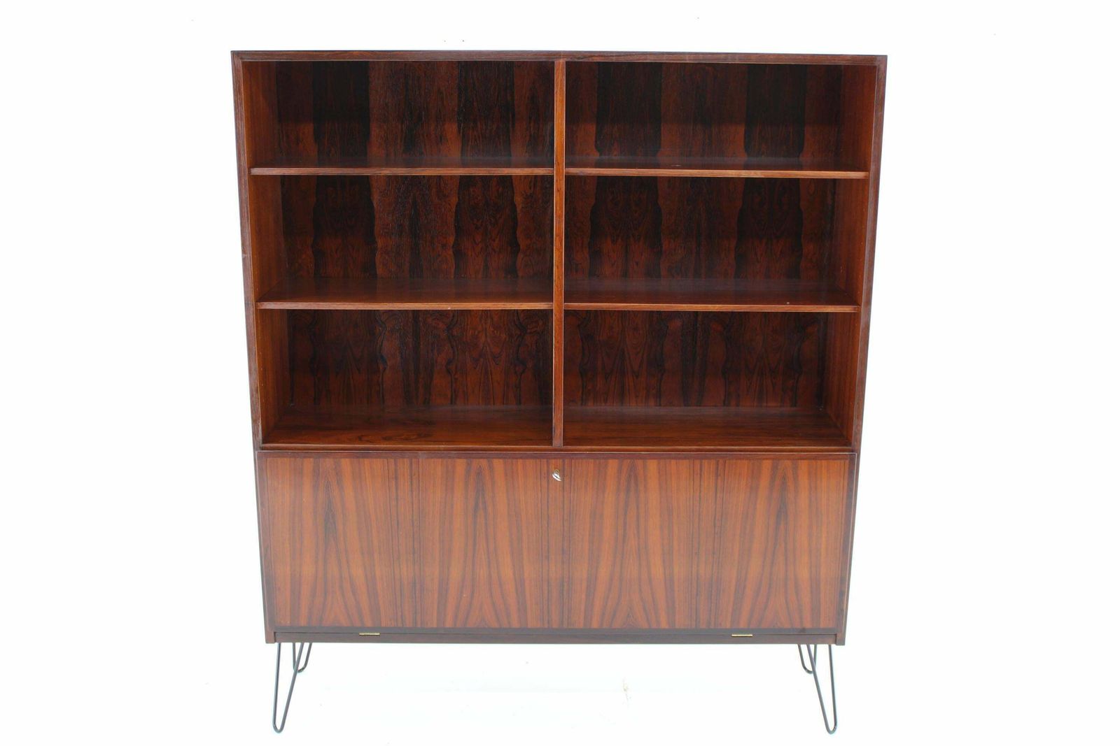 1960s Omann Jun Upcycled Bookcase Cabinet, Denmark photo for sale
