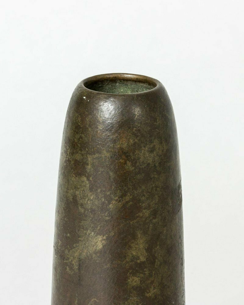Art Noveau Bronze Vase By Hugo Elmqvist, 1890s photo for sale