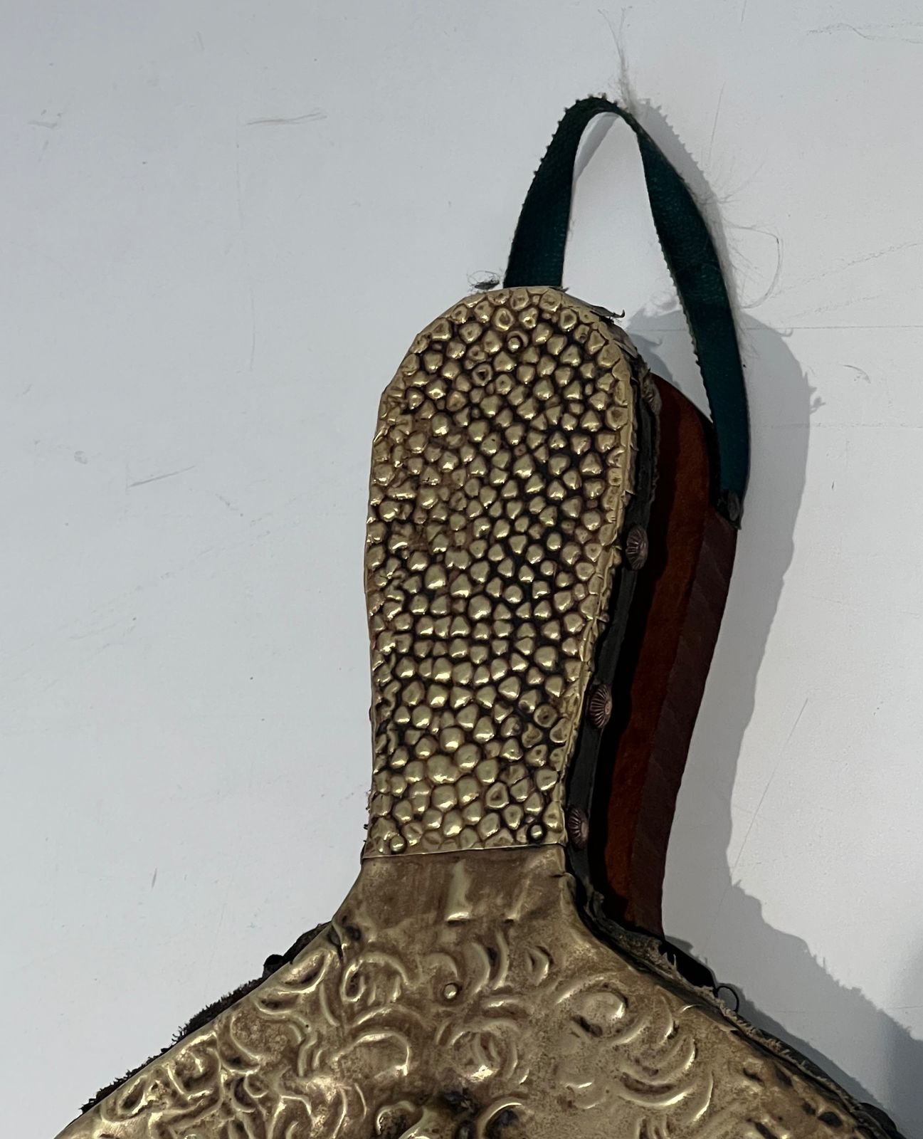 Fireplace Bellows In Repoussé Brass With The Effigy Of A Woman photo buy