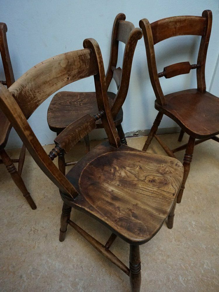 photo furniture Oxford Windsor Bow Bar Back Chairs, 1850s, Set Of 5
