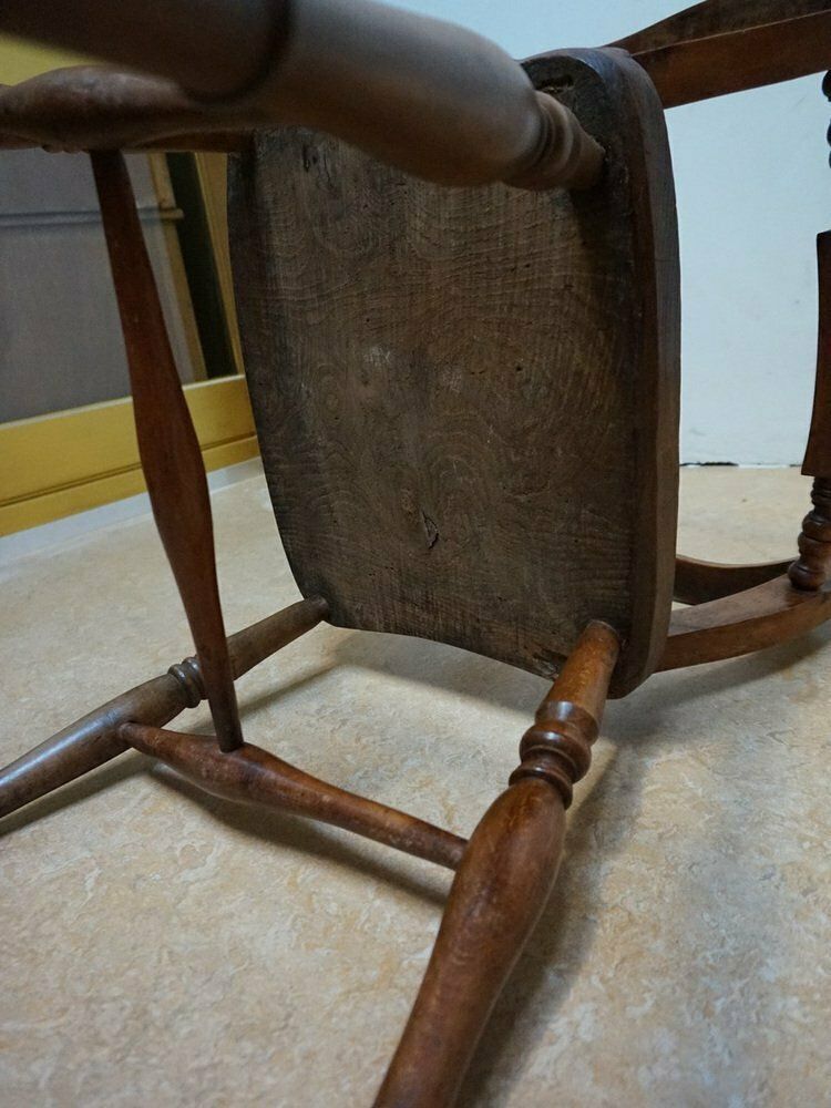 photo vintage Oxford Windsor Bow Bar Back Chairs, 1850s, Set Of 5