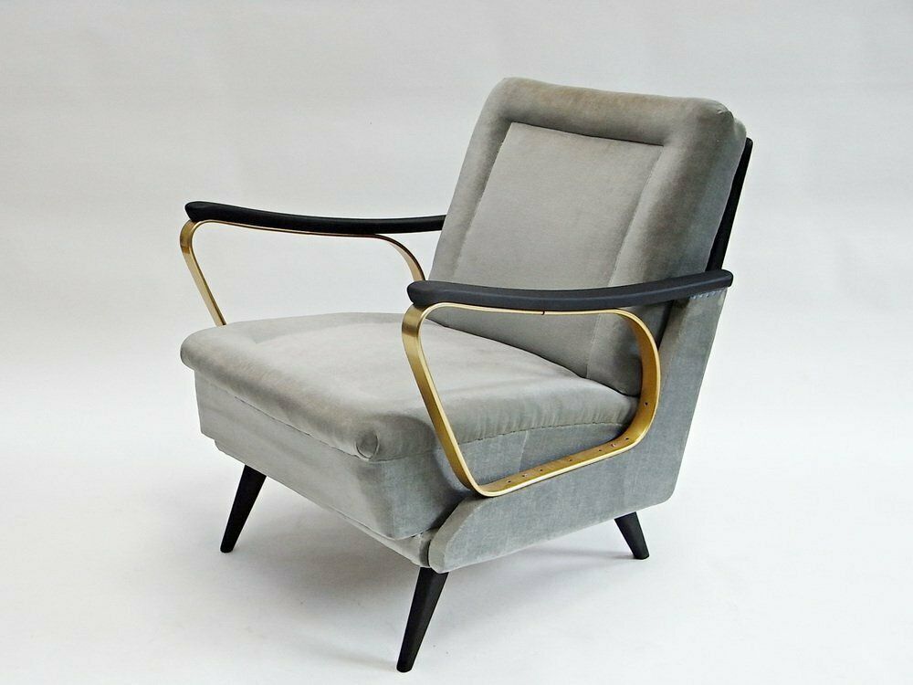 Carlo Armchair Made Of Velvet With Spring Cushions photo for sale