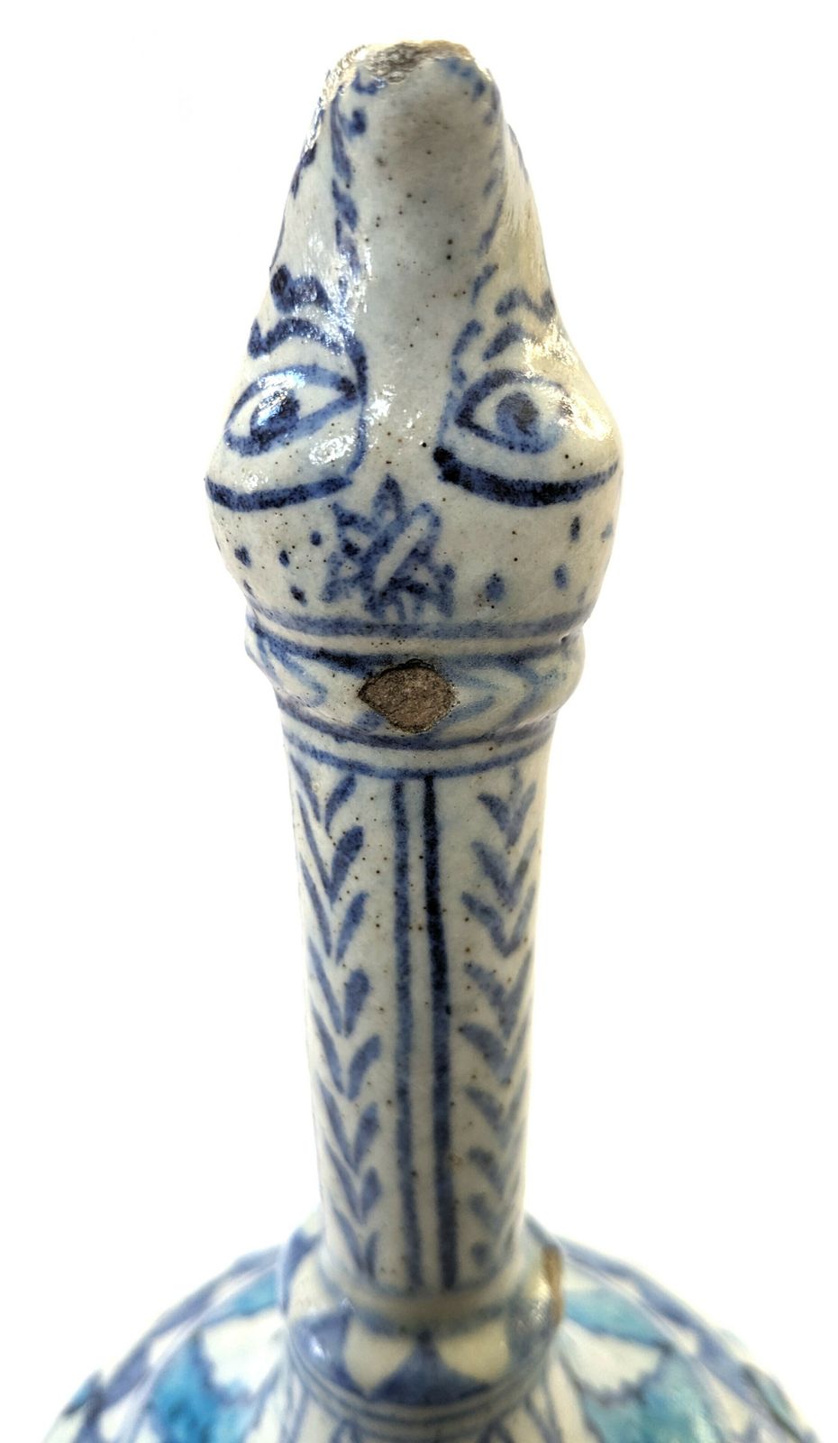 Antique Islamic Indian Animal Face Spouted Surahi Vase photo furniture