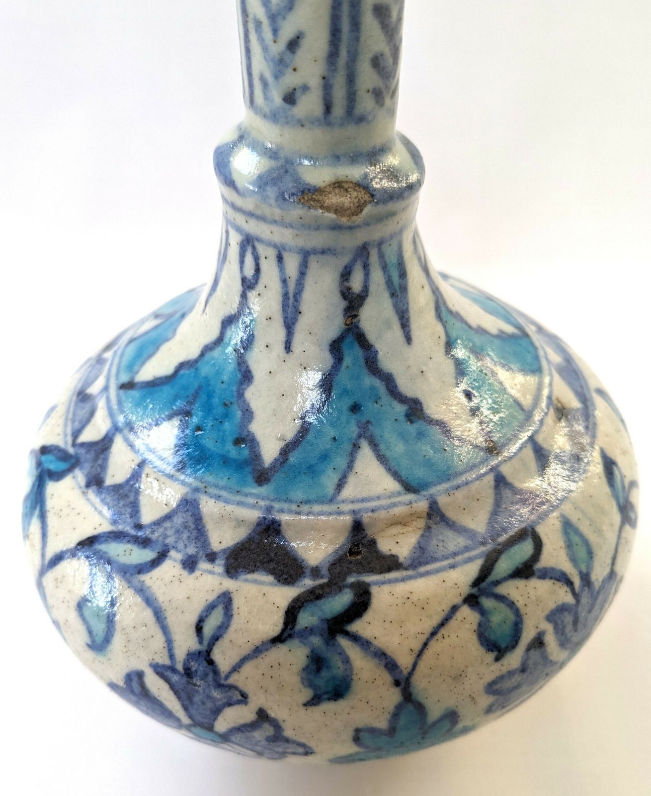 Antique Islamic Indian Animal Face Spouted Surahi Vase photo buy