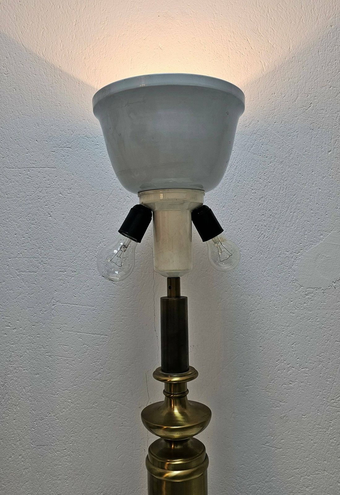 Pair Of Vintage Extra Large Urn Shaped Table Lamps Done In Bronze // Made In France In 1960s photo buy