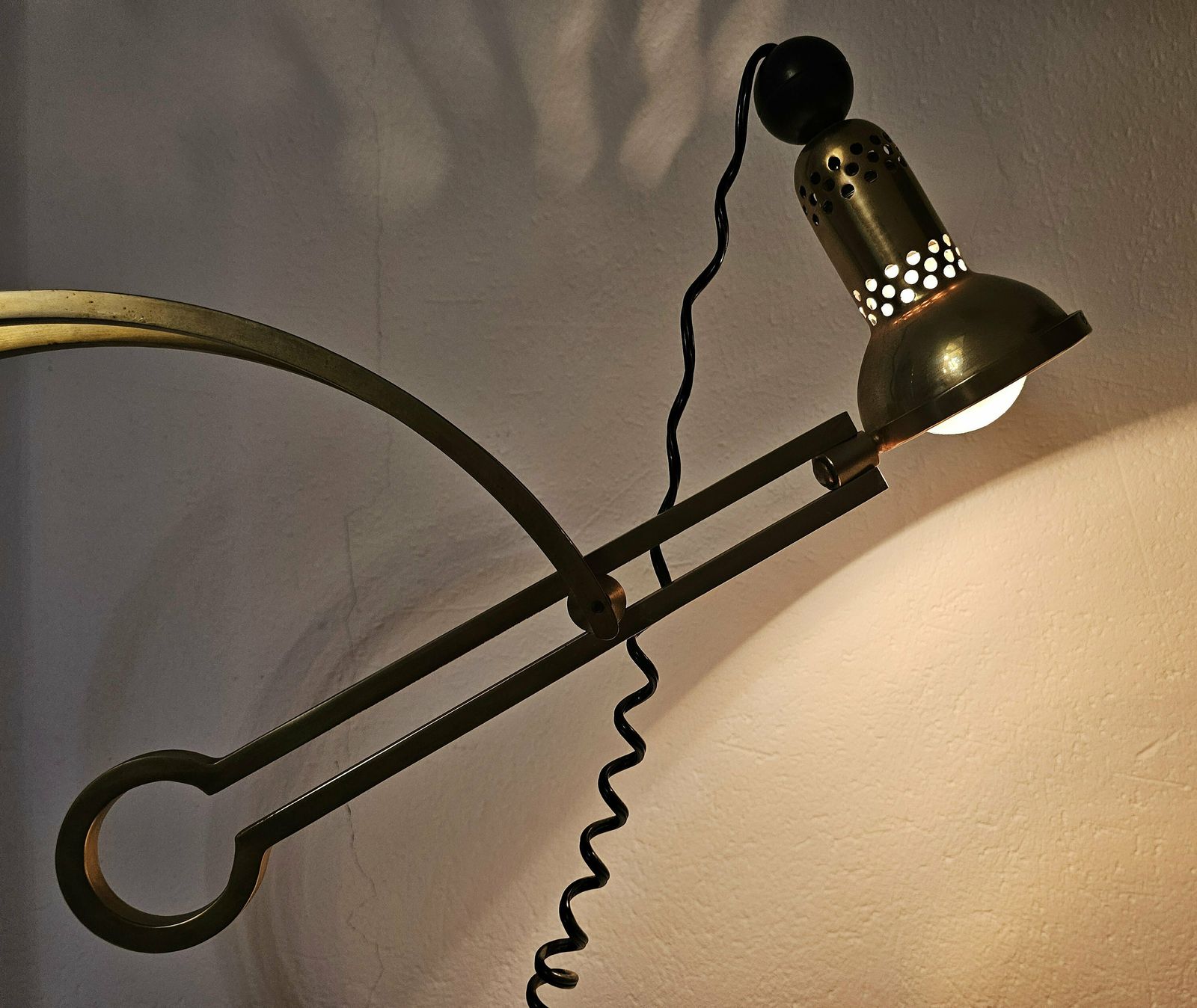 Very Rare Adjustable Bauhaus Lamp "Pendulum" Designed By Charles Martin For Woka // Made In Austria In 1930s photo Lighting