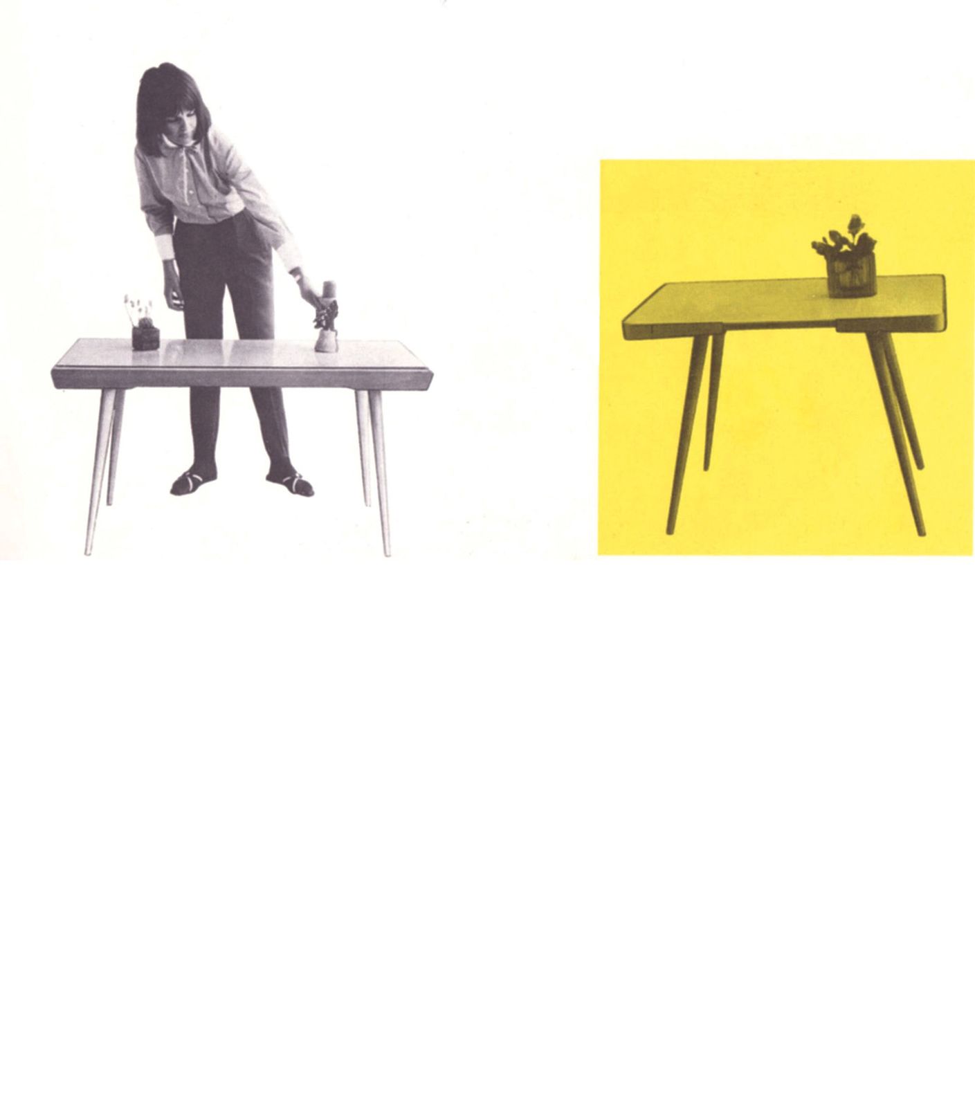 Furniture 1960's Mid Century Coffee Table With A Black Opaxite Glass By Jiri Jiroutek photo