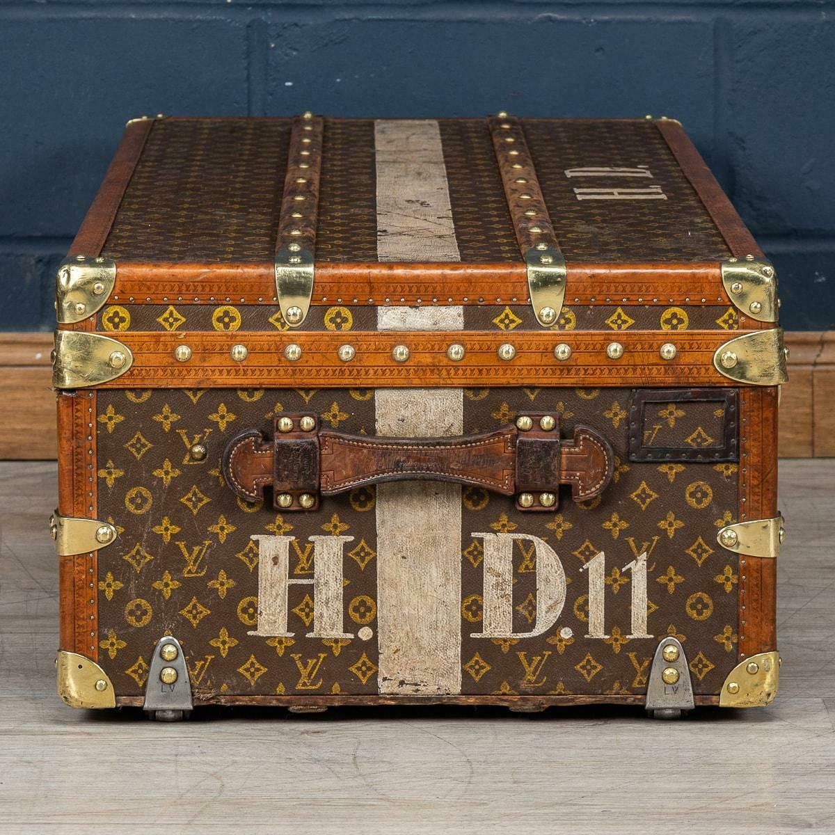 Furniture 20th Century Louis Vuitton Trunk, France C.1930 photo