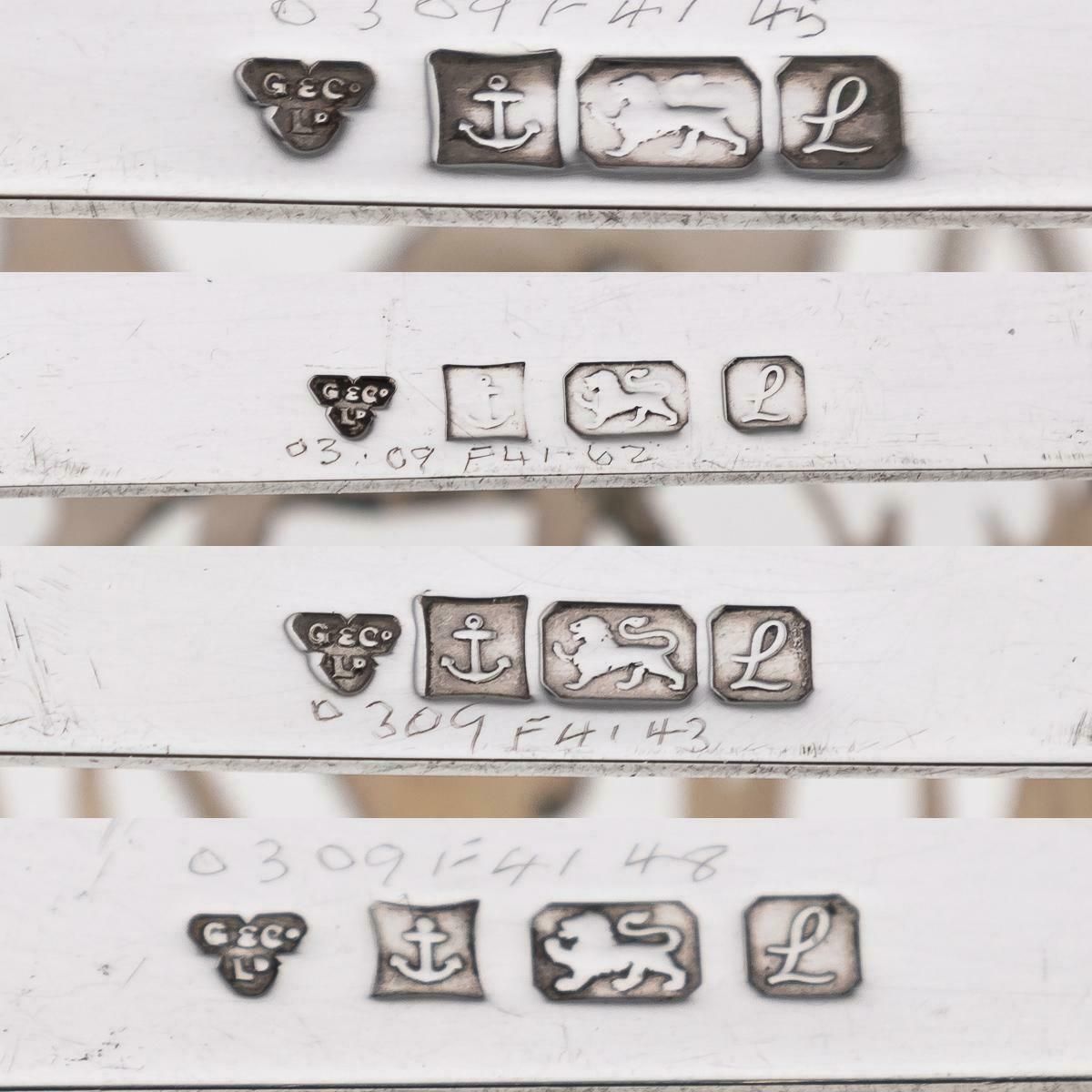 20th Century Solid Silver Hunting & Fishing Napkin Holders, Garrard, C.1985 photo 895.0