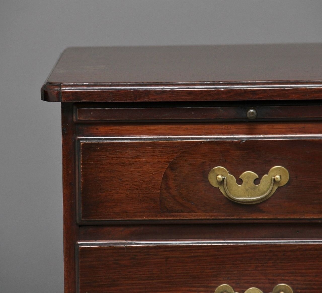 18th Century Mahogany Chest With Brushing Slide photo buy