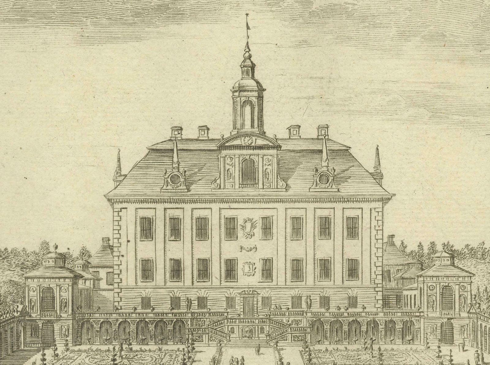 Baroque Grandeur: The Rosersberg Palace Gardens In Swidde's 1695 Engraving photo 489.0