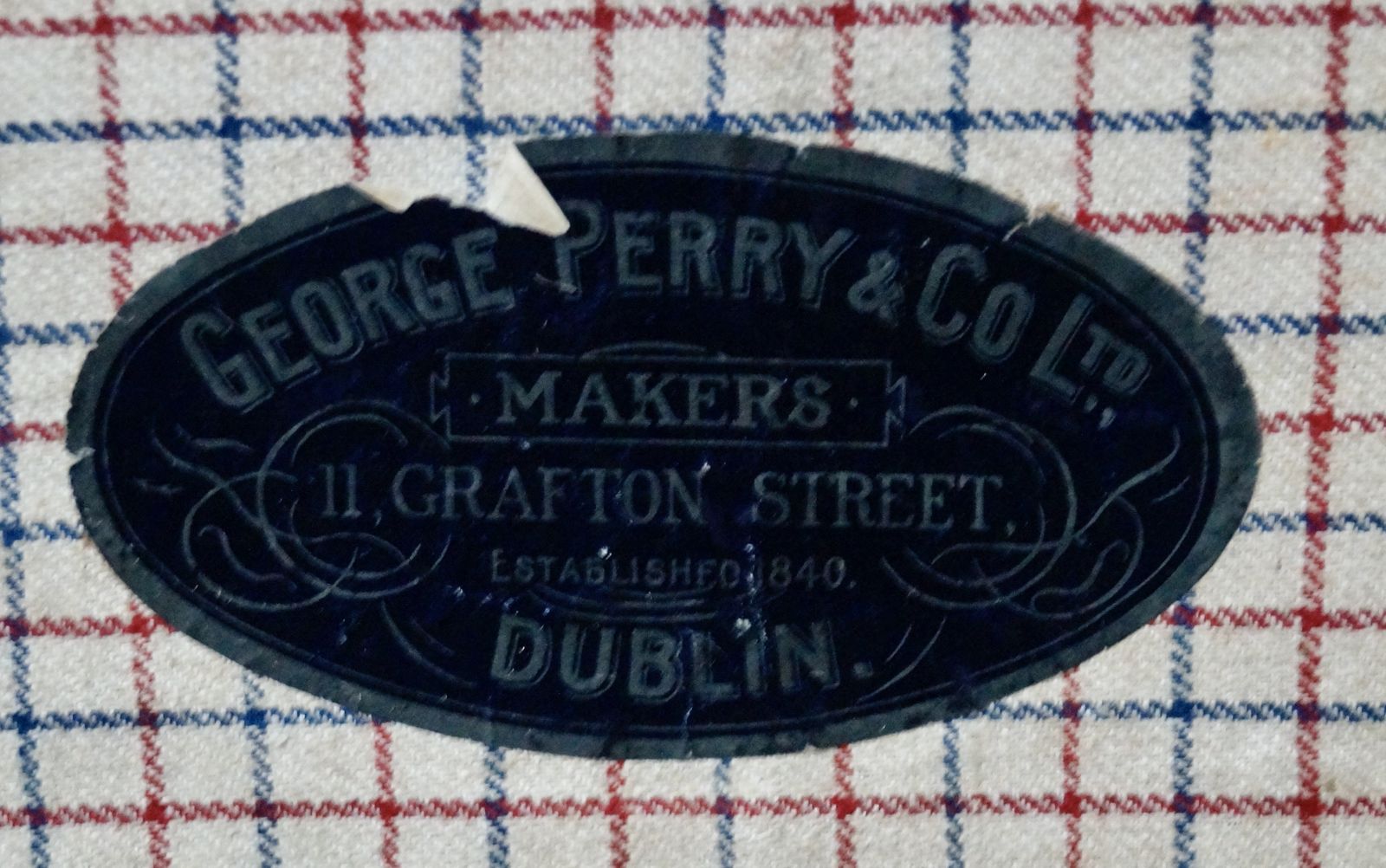Edwardian George Perry & Co Leather Case photo vinterior