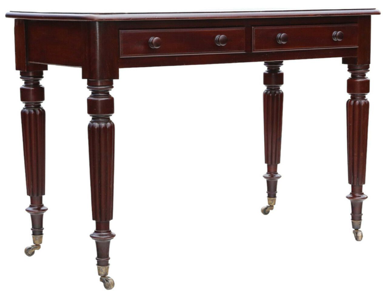 Antique Fine Quality 19th Century Edwards And Roberts Mahogany Writing Dressing Side Table Desk photo furniture