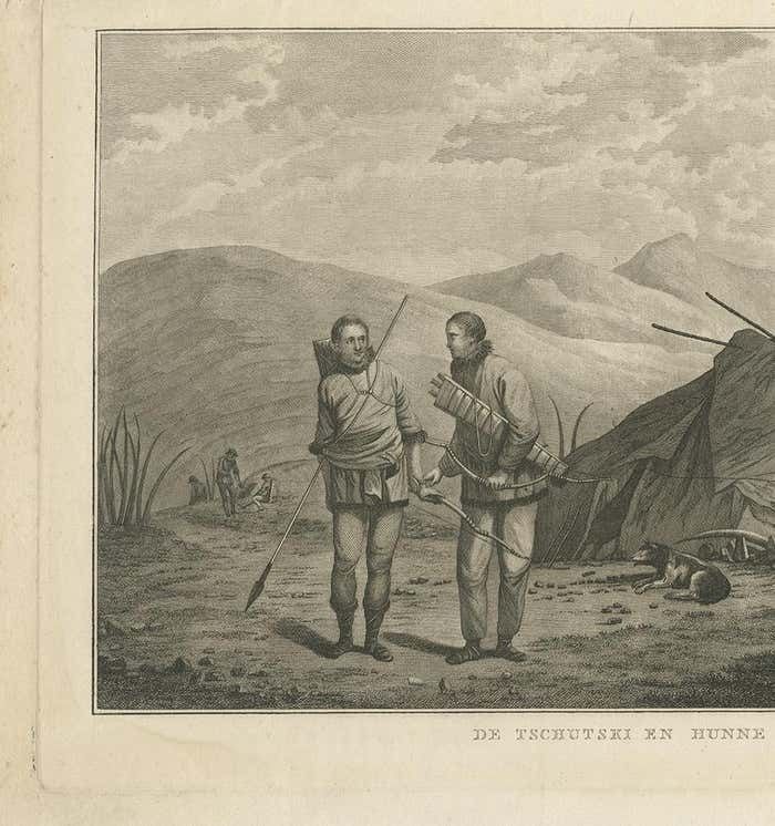 Antique Print Of Chukchi People By Cook, 1803 photo for sale