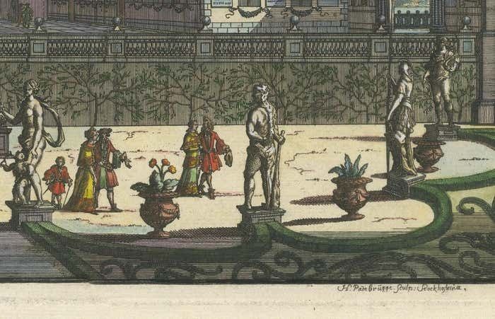 The Pastoral Elegance Of Ulriksdal Castle By Herman Padtbrugge, Ca.1685 photo for sale