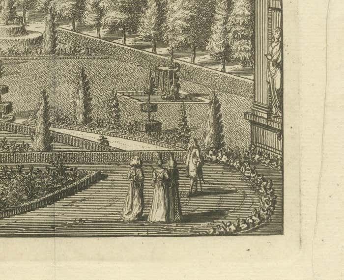 The Ekolsund Castle And Gardens In Sweden In Swidde's 1695 Engraving photo Art