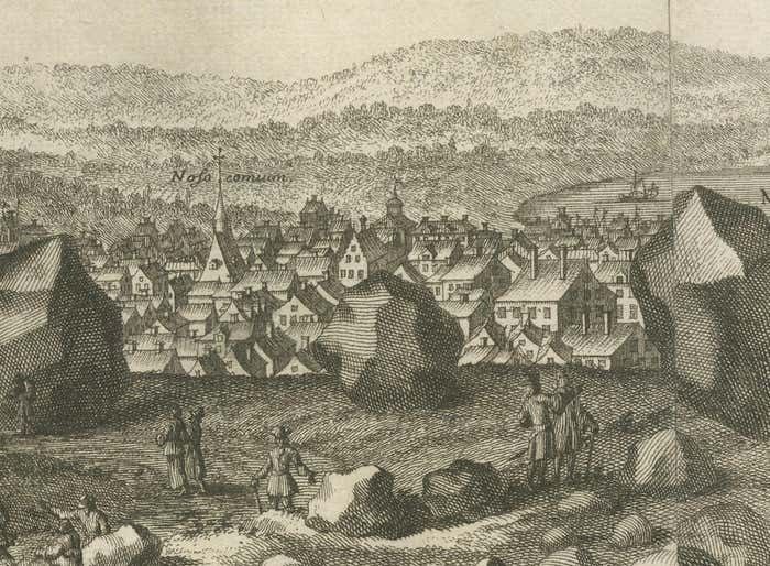 Westras: A Jan Van Aveelen Engraving From 'Sweden Ancient And Modern', 1701 photo for sale