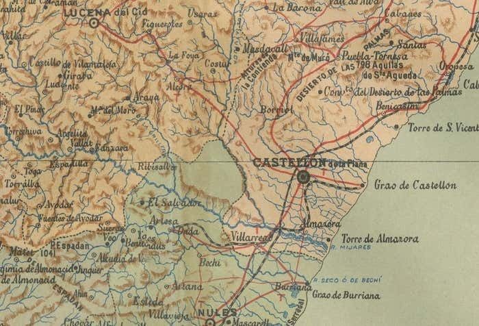 Castellon De La Plana 1901: A Cartographic Perspective Of The Valencian Coast photo furniture