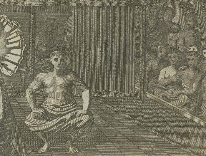 Celebration Of Tahitian Culture: Traditional Dance At Otaheite, Circa 1785 photo for sale