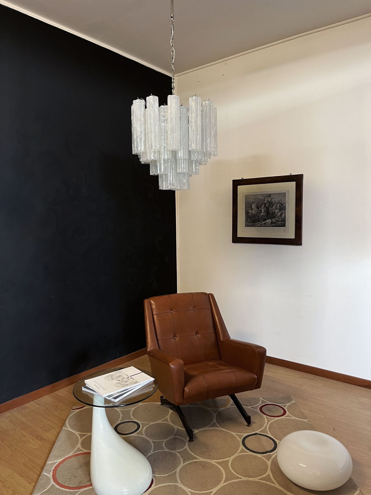 Fantastic Glass Tube Chandelier   36 Alabaster White Glasses photo Lighting