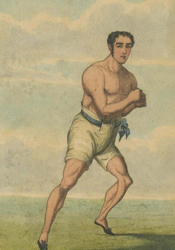 Antique Sports Print Of J. Goodman 'Runner' By S.W. Fores, 1826 photo for sale