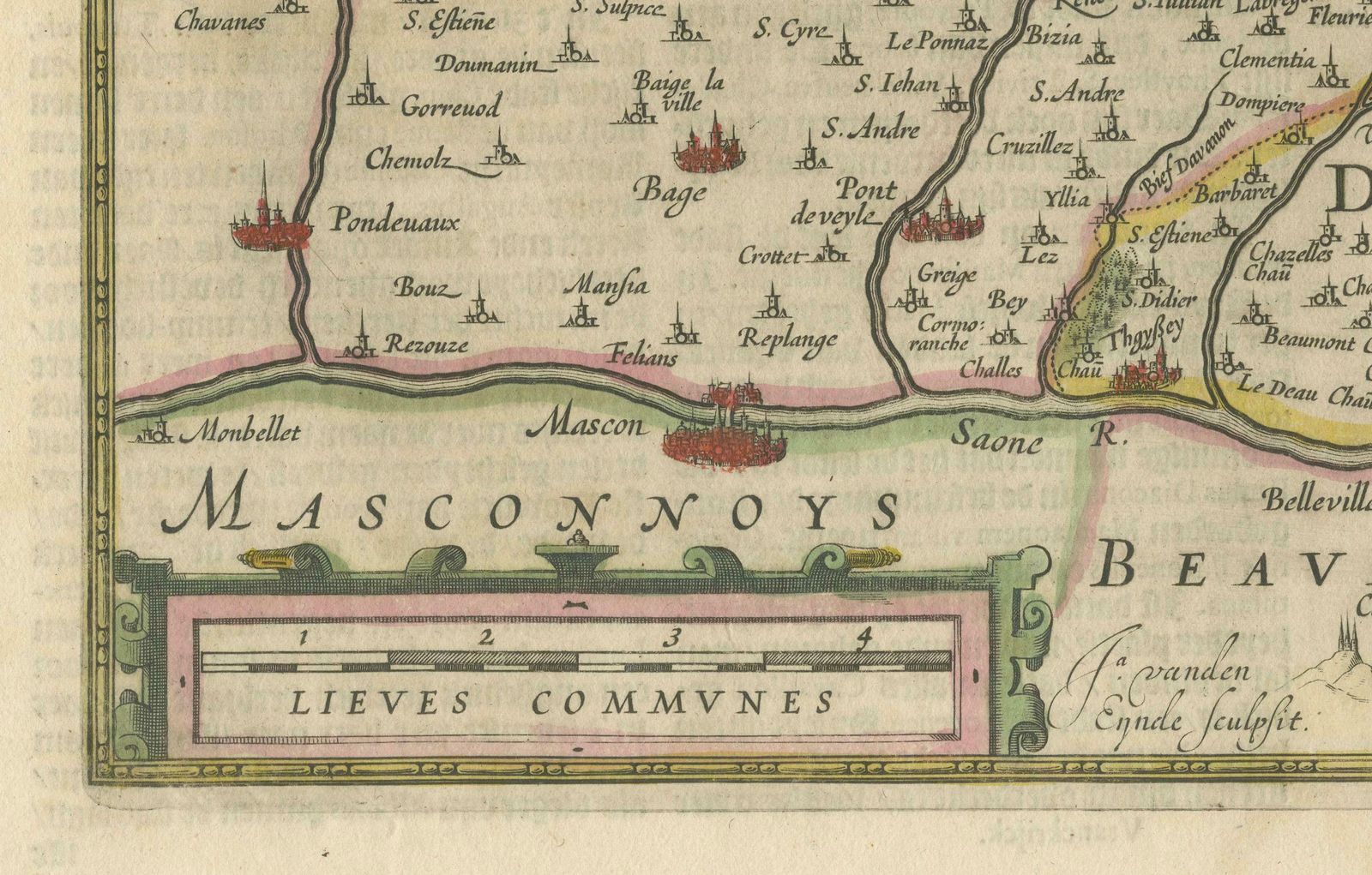 The Principality Of Dombes: A 17th Century Cartographic Jewel By Jan Jansson photo Art