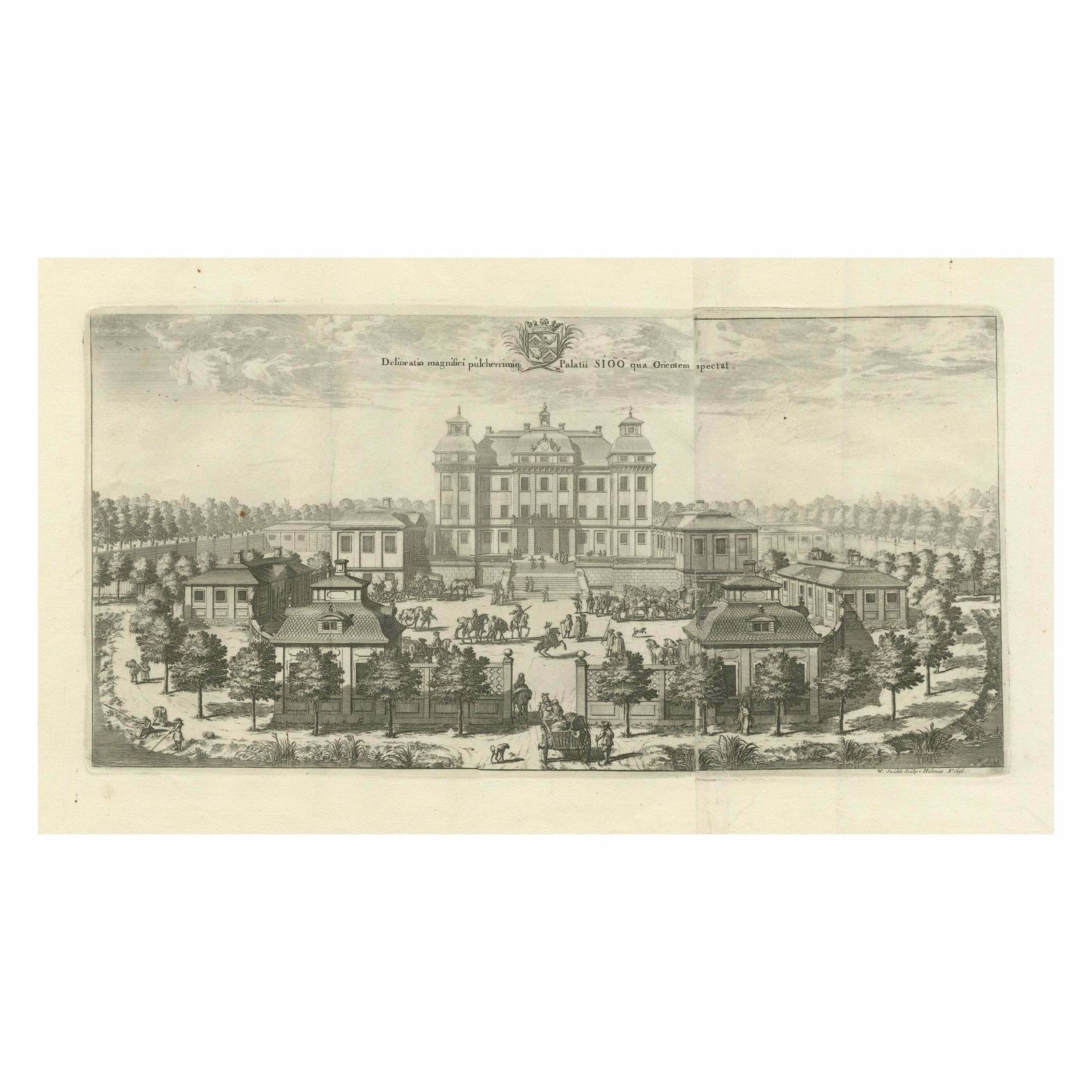 Baroque Splendor: Ericsberg Castle In Swidde's Suecia Antiqua Et Hodierna, 1690