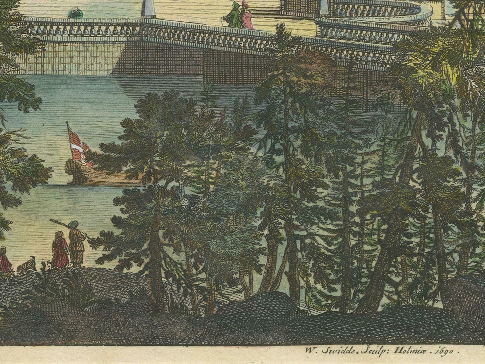 Baroque Splendor: Ericsberg Castle In Swidde's Suecia Antiqua Et Hodierna, 1690 photo vinterior