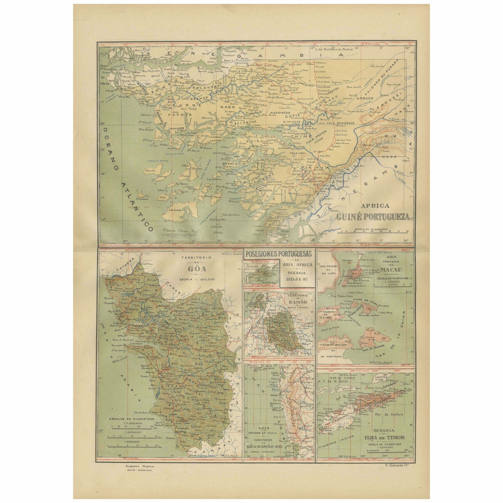 Empire's Tapestry: Mapping Portugal's Global Legacy In 1903