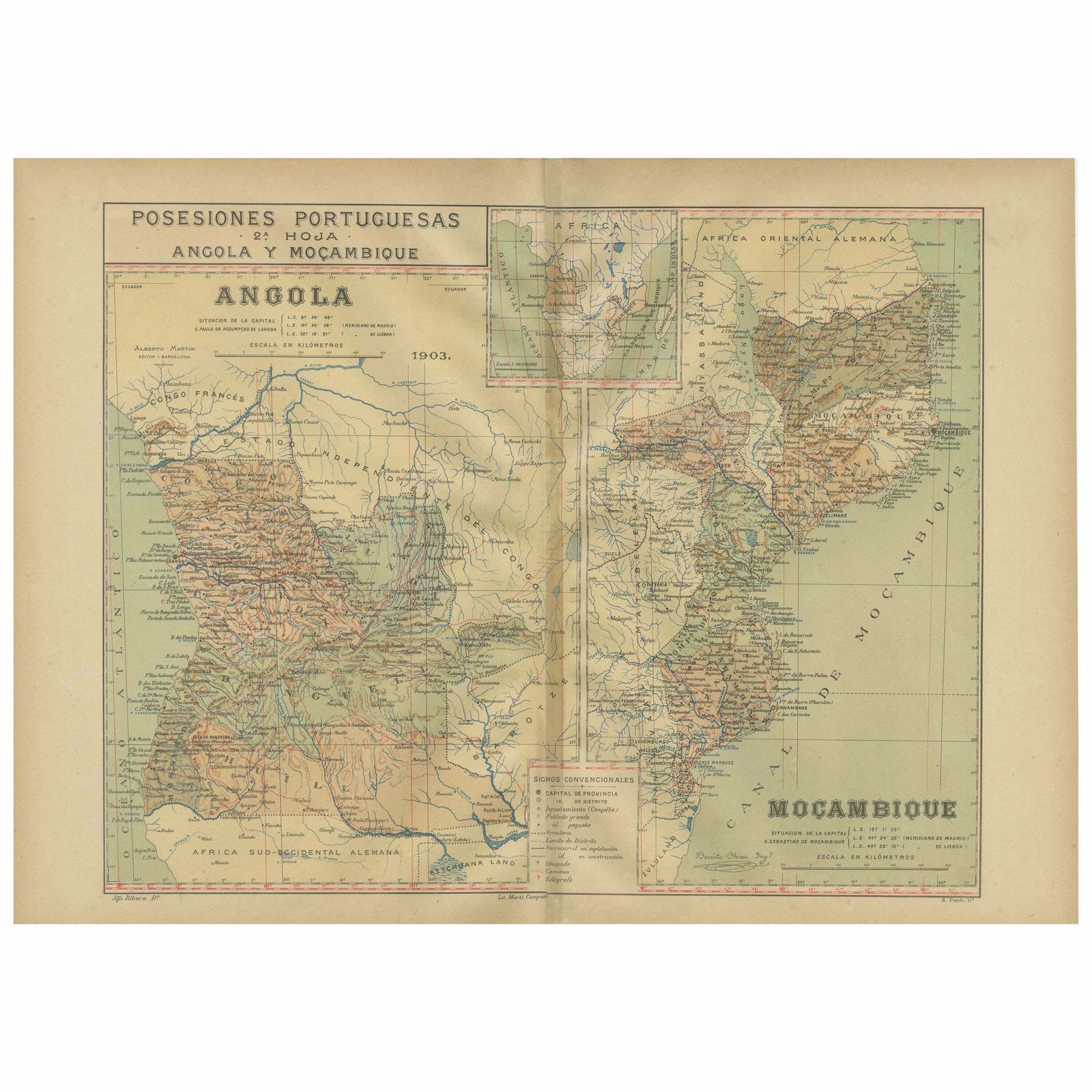 Colonial Crossroads: Angola And Mozambique In 1903