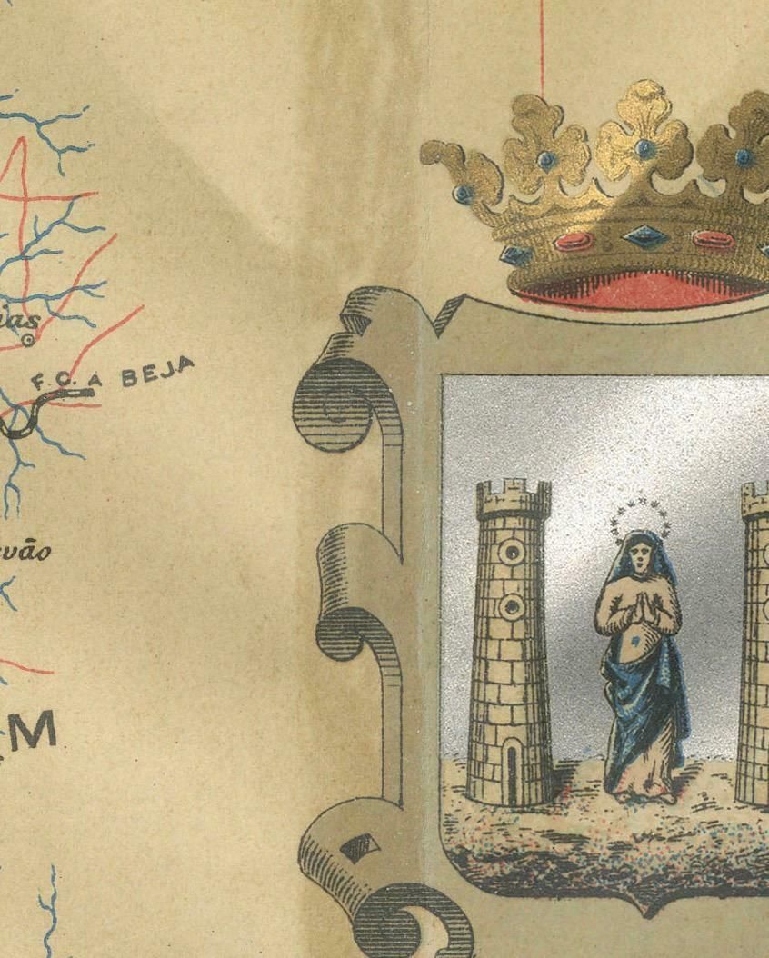Algarve: A Tapestry Of Sea And Sunlight In An Antique Map, 1903 photo buy